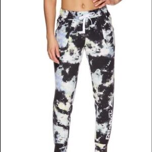 Reebok Womens All Day Tie Dye Print Joggers Size Small